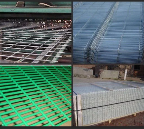 PVC капталган арматураланган ширетилген зым тор