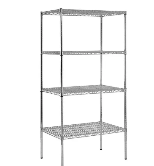 Easy Assembly  Chrome Wire Showing Shelf
