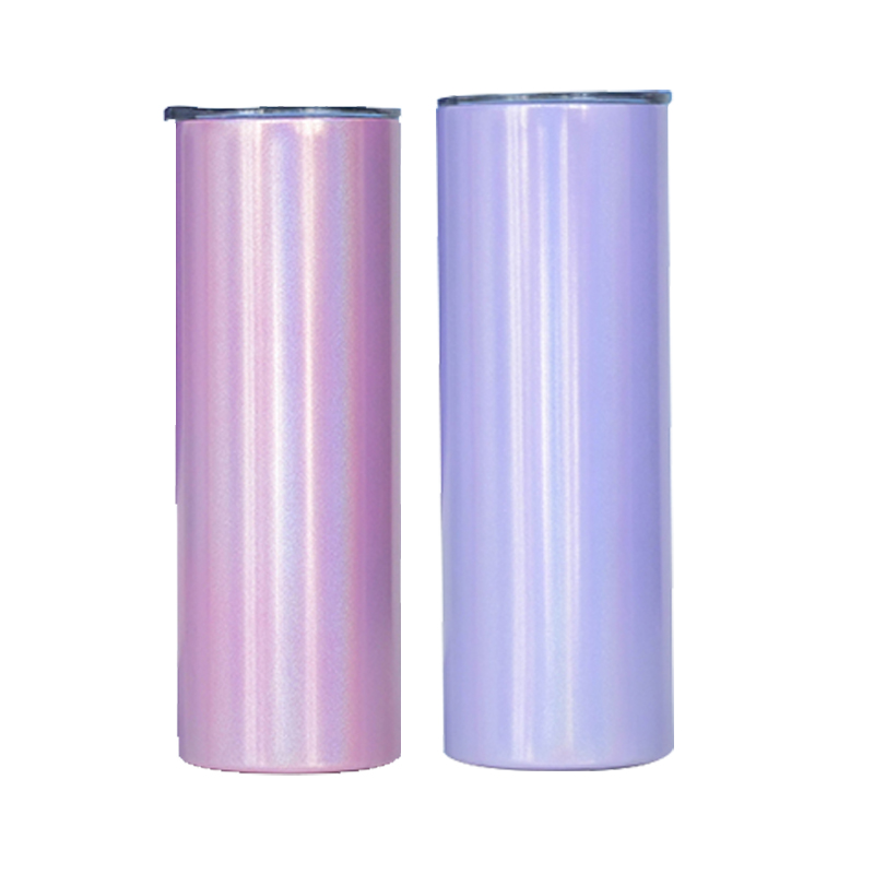 20 oz straight glitter sublimation double wall blanks tumbler with straw (1)