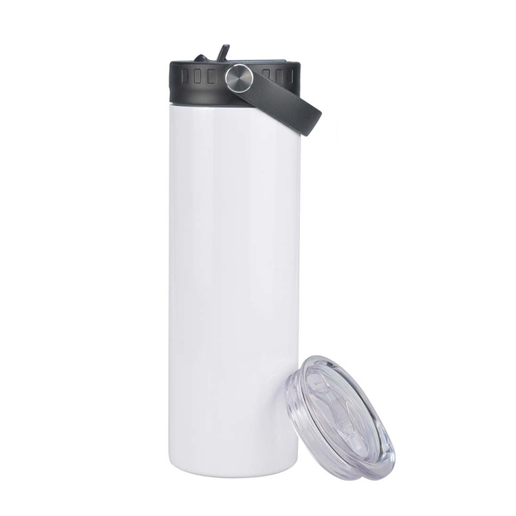 Factory Price For Drink Bottle - 20 ozstraw lid sports lid vacuum insulated reusable cup white sublimation blank – Uplus