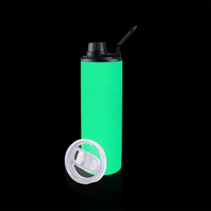 20OZ Glow In the Dark Sublimation Tumbler Straight Seamless 304 Stainless Steel