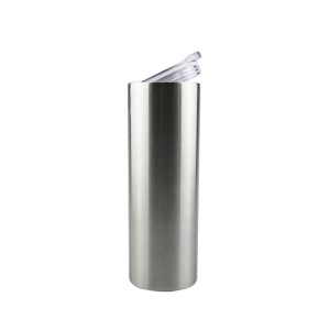Термална посуда за чаше од 20оз од нерђајућег челика са двоструким зидовима, вакуум изолована сублимација за пиће са сламком