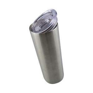 Термичка чашка од не'рѓосувачки челик од 20 oz со двојна вакуумска изолација, сублимација за пиење со слама