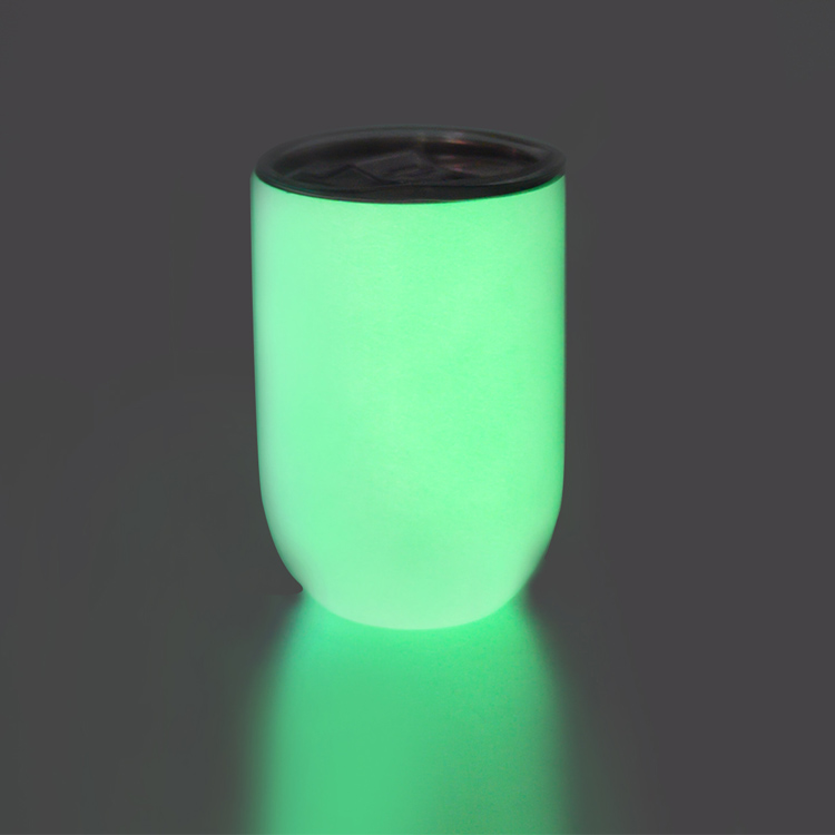 Green Glow In The Dark 12oz Sublimation Straight Edge Wine Tumbler Featured Image