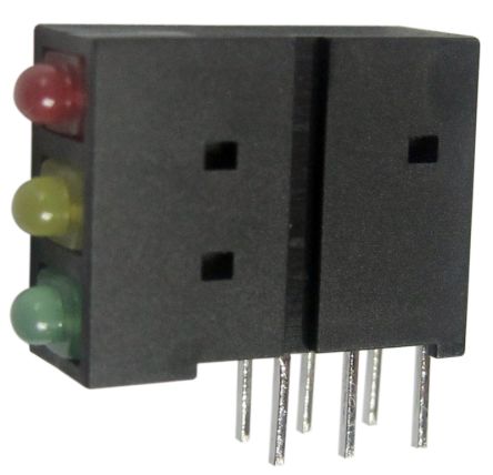 Kingbright L-4060XHA/1I1Y1GD 1.8mm トライレベル LED インジケーター回路基板インジケーター黄、赤、緑 データシート在庫