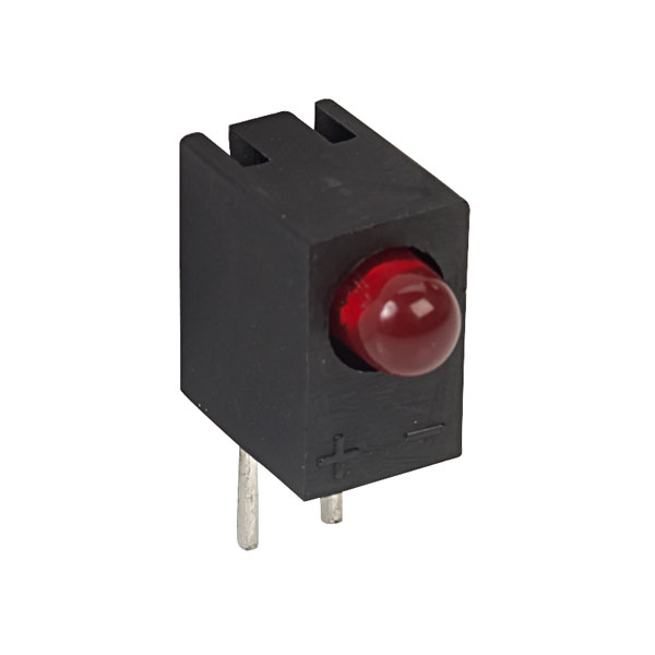 Kingbright L-7104CB/1ID T-1(3mm) مؤشر LED بزاوية قائمة عالي الكفاءة باللون الأحمر