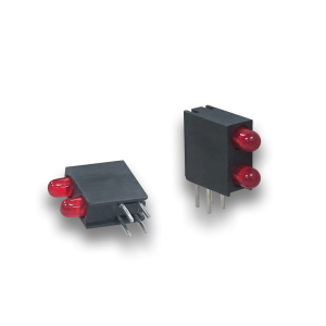 Kingbright L-7104EB/2ID T-1 (3 mm) Indicateur de circuit imprimé à deux niveaux Haute efficacité Rouge Fiche technique stock