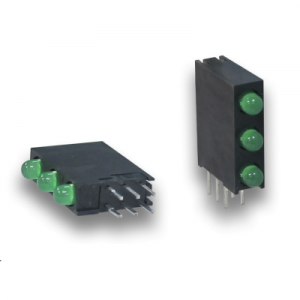 Kingbright L-7104SA/3GD T-1 (3mm) Tri-Level Circuit Board Indicator Green Datasheet stock