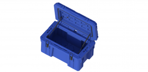 Rotational molding mold rugged tool box for outdoor toolkit storage