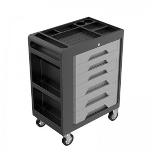 Rotomolding heavy duty tool box tool trolley with 7 drawers, with hand tool set optional