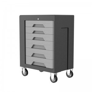 Rotomolding heavy duty tool box tool trolley with 7 drawers, with hand tool set optional