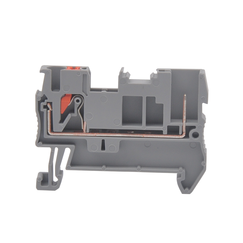 UPT-2.5/1P (PT 2.5 Din Mounted Electrical Push In Wire Terminal block Screwless type Crimp Contact)