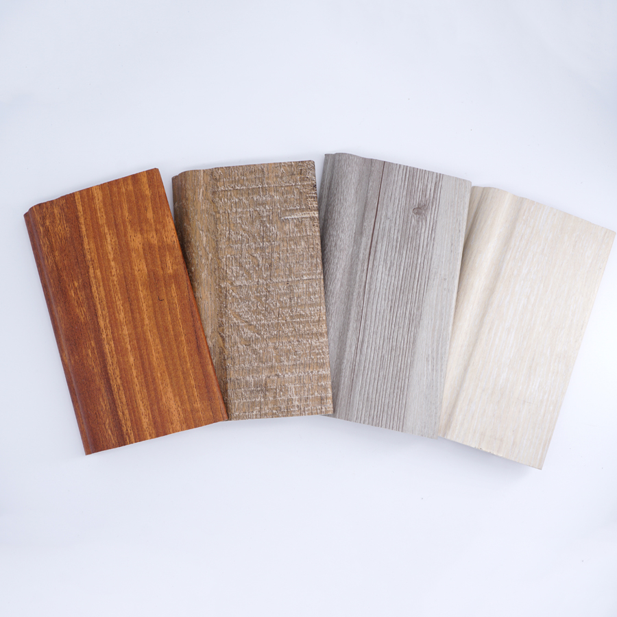 Customized size fire resistant skirting board WPC flooring accessories, New generation stone skirting board