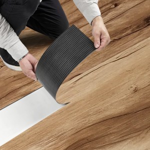 Factory making Mdf Flooring Accessory - 12*24.5 inch PVC Marble Sheet lvt Stone Panel dark gray vinyl base plastic floor – Utop
