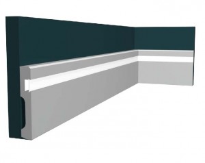 Al'ada na zamani High-end skirting baseboard Led Light Strip Skirting Board