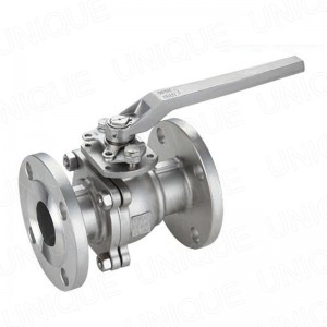 2-Piece Flanged 150 lb Stainless Steel Ball Valves with PTFE Seals & Seats