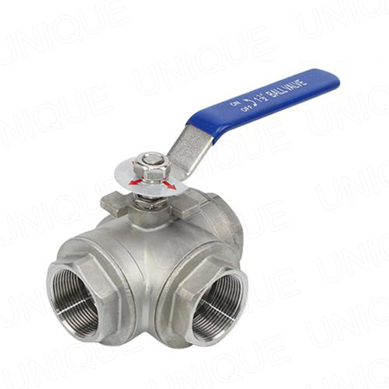 China High Quality Gas Ball Valve Factory –  3Way Theard Ball Valve – UNIQUE Featured Image