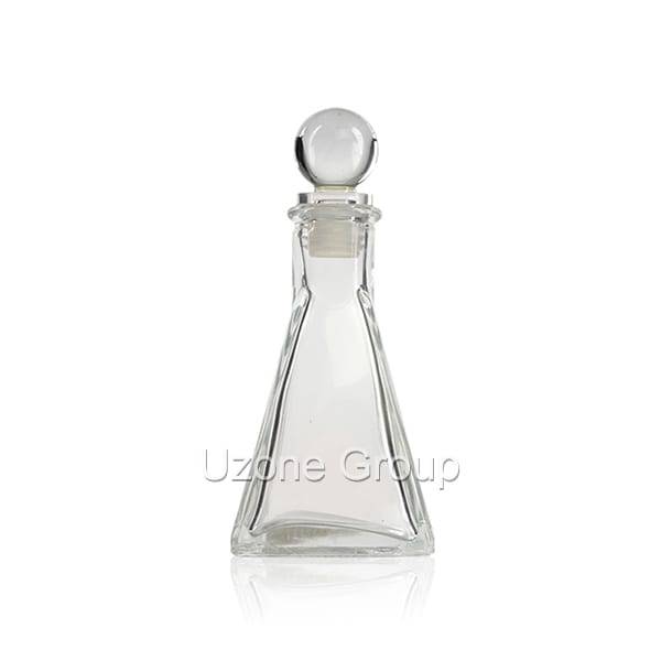 Manufactur standard Empty Black/Dark Violet Glass Jars - 100ml Glass Reed Diffuser Bottle With Glass Ball Plug – Uzone