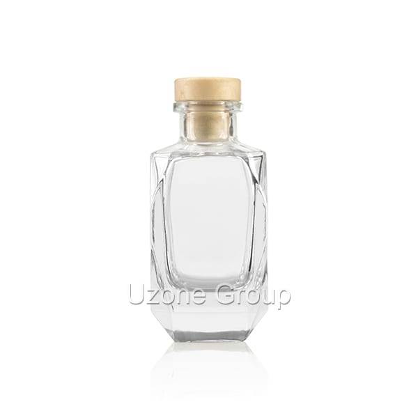 Factory best selling 50ml Amber Glass Bottle - 100ml Glass Reed Diffuser Bottle With Synthetic Plug – Uzone