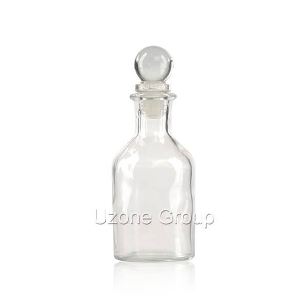 Best Price for Frosted Matte Black Glass Bottle - 100ml Glass Reed Diffuser Bottle With Glass Ball Plug – Uzone
