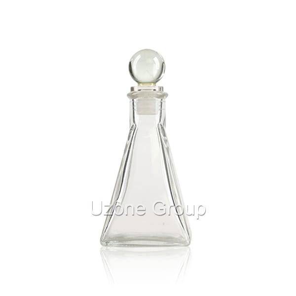 Newly ArrivalBamboo Acrylic Jar - 110ml Glass Reed Diffuser Bottle With Glass Ball Plug – Uzone