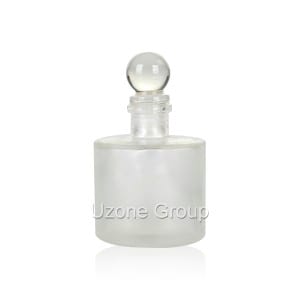 Botella difusora de lámina de vidrio de 120 ml con tapón de bola de vidrio
