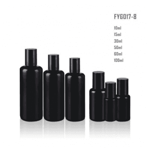 Essential Oil Glass Bottle Roll On Bottle With Plastic Black Round Cap