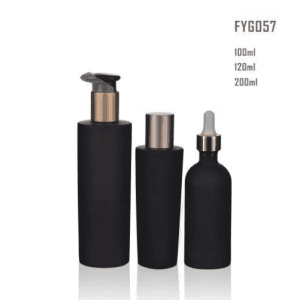 Body Lotion Bottles Wholesale - Dark Violet Glass Bottle With Pump/Dropper/Cap – Uzone