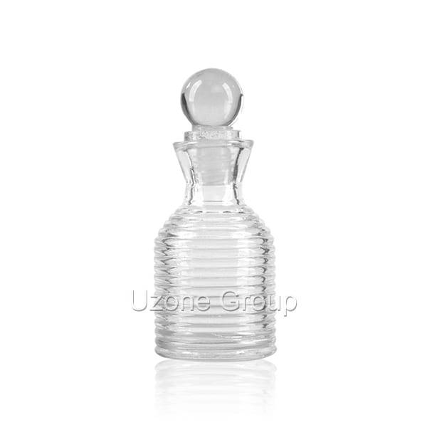 Good Wholesale VendorsCylinder Perfume Glass Bottle 50ml - 50ml Glass Reed Diffuser Bottle With Glass Ball Plug – Uzone