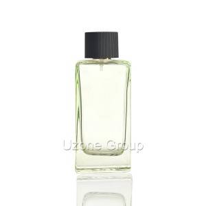 120ml Square Glass Parfum Bottle Mei Plastic Cap En spuit