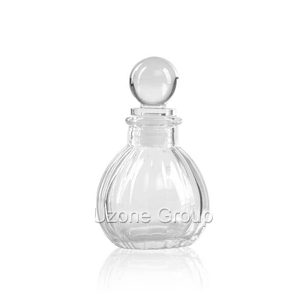 Cheap price Perfume Blue Glass Bottle - 60ml Glass Reed Diffuser Bottle With Glass Ball Plug – Uzone