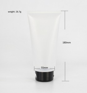 Frosted clear PLA soft tube for personal care hand cream face cleanser