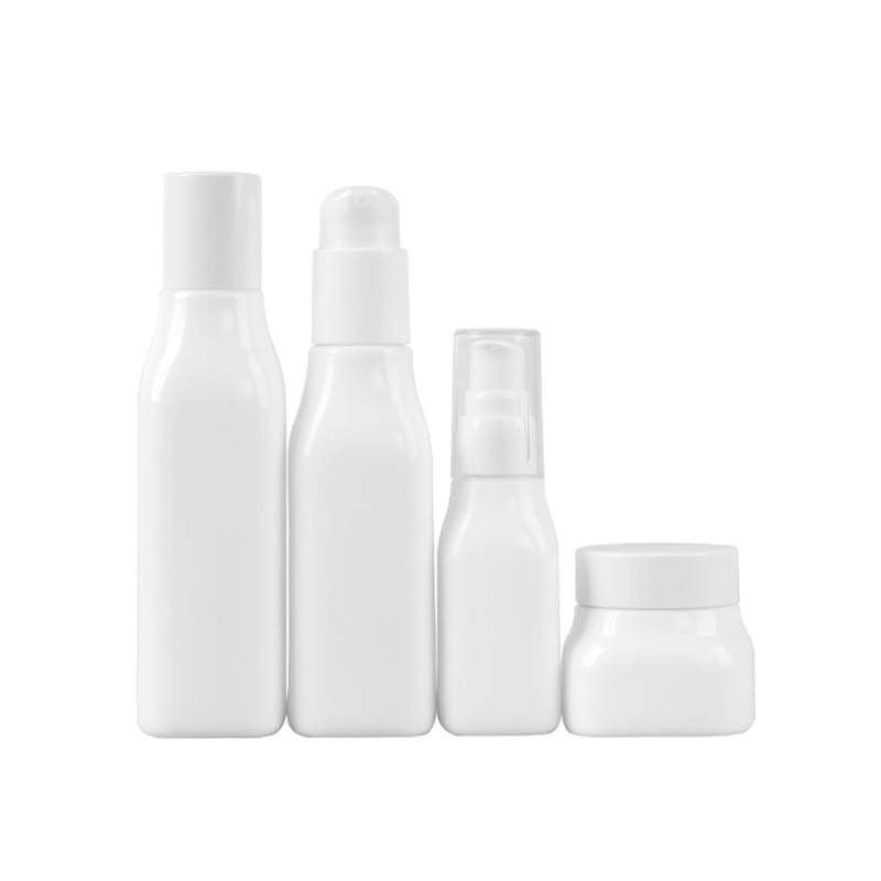Opal white & Opaque black glass bottles and jar