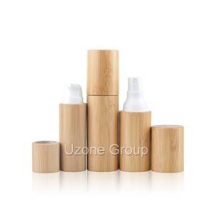 20ml 30ml Plastic spray/lotion bottle with bamboo cover