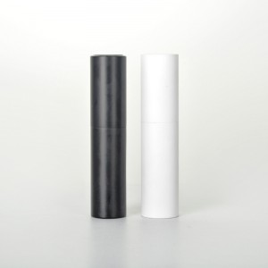 8ml Black and white Atomizer Premium Bottle with high clarity slim glass tube metal and plastic mist sprayer