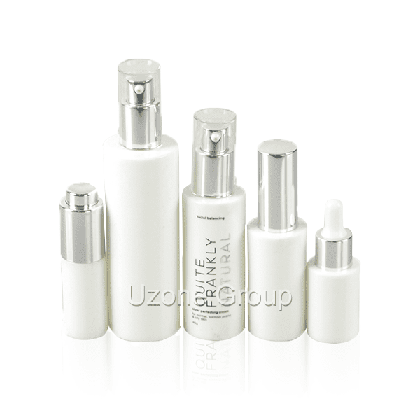 High Quality for Custom Glass Cosmetic Bottles -  Opal White Glass Bottle With Pump/Sprayer And Dropper  – Uzone