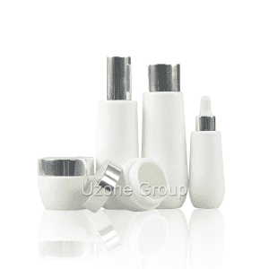 High definition Bamboo Cosmetic Jars - Opal White Glass Bottle And Cream Jar – Uzone