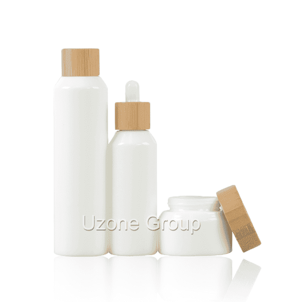 Special Design for Lotion Glass Bottle - Opal White Glass Bottle And Cream Jar – Uzone