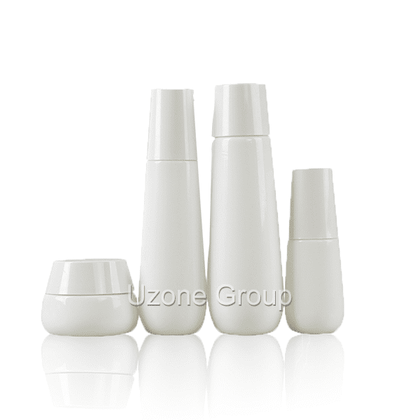 Factory Promotional Empty Nail Polish Bottle - Opal White Glass Bottle And Cream Jar – Uzone