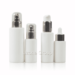 30,50ml White Glass Bottle for lotion and serum