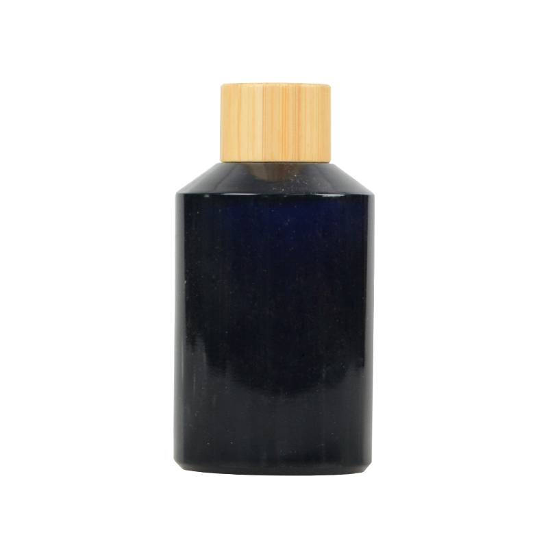 OEM/ODM Factory High-Grade Wooden Box - Dark Violet Glass Bottle With Wooden Cover – Uzone
