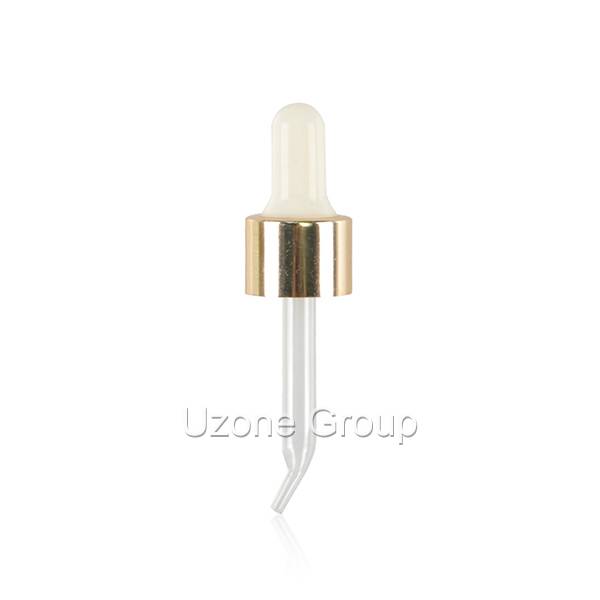 Hot-selling Cannabis Storage Jars - Gold aluminum dropper with white rubber teat – Uzone