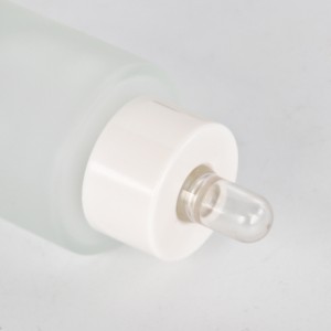 Heavy frosted dropper bottle for essential oil
