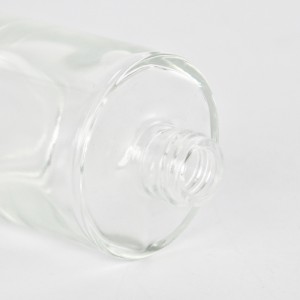Short glass bottle thick bottom dropper bottle for serum