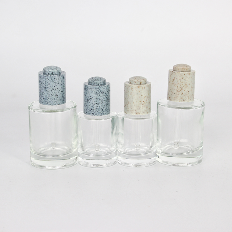 Bottle Cosmetic - Short glass bottle thick bottom dropper bottle for lotion – Uzone