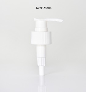 28mm White Shampoo Lotion Pump Cap
