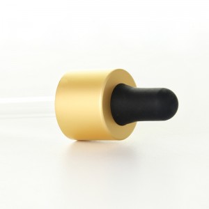 20mm Black Gold Glass Pipette Dropper for 30ml bottle