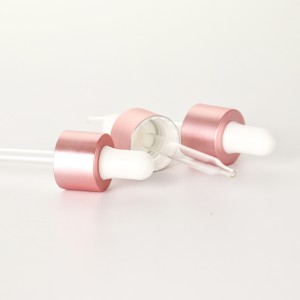 20mm Rose Gold Glass Cosmetic Droppers for 1oz Bottles