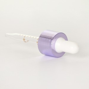 20mm Anodized Purple Collar Dropper with Measurement