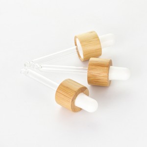 18/410 Bamboo Droppers with White Rubber Teat and Straight Ball Tip